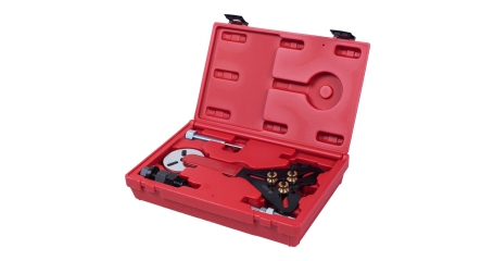Набор для обслуживания компрессора кондиционера, кейс, 8 предметов МАСТАК 105-30008C