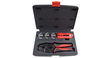 Набор для обжима и зачистки кабелей, кейс, 5 предметов МАСТАК 106-40005C