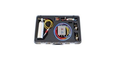 Набор для промывки систем кондиционирования с визуальным индикатором качества фреона и реверсом