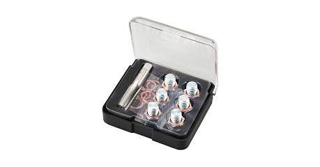 Набор для ремонта масляных пробок М13х1,5, кейс, 19 предметов МАСТАК 103-47013C