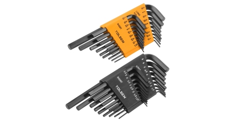 Набор Г-образных шестигранников 1,27-8 мм 0,05"-5/16" метрические и дюймовые 36 предметов TOLSEN TT20094