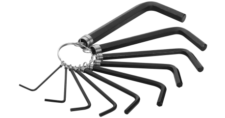 Набор Г-образных шестигранников 1,5-10 мм короткие 10 предметов TOLSEN TT20051S