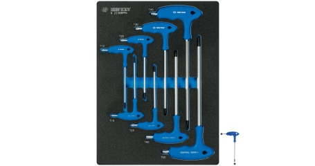 Набор Г-образных TORX ключей King Tony 9-22308TRV, 8 предметов в ложементе
