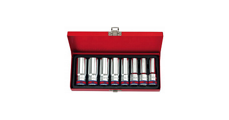 Набор глубоких торцевых головок 1/2