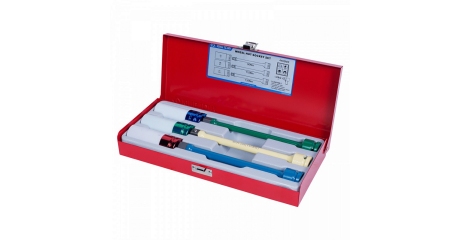 Набор глубоких ударных торцевых головок и торсионных удлинителей KING TONY 4406MX, 1/2", 17, 19, 21 мм