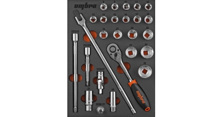 Набор головок торцевых Ombra OMT26STE, 1/2