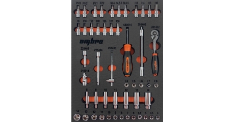 Набор головок торцевых Ombra OMT50STE, 1/4" DR с аксессуарами