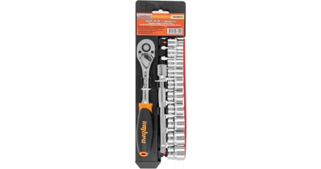 Набор головок торцевых с аксессуарами Ombra 913812 3/8