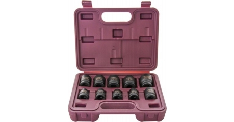 Набор головок торцевых ударных 1/2"DR, 10-24 мм, 10 предметов Thorvik ISS01210