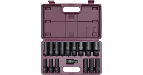 Набор головок торцевых ударных глубоких Thorvik S23S2116S (1/2"DR, 10-32 мм, 16 предметов)