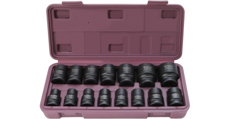 Набор головок торцевых ударных Thorvik S23S1115S (1/2"DR, 10-32 мм, 15 предметов)
