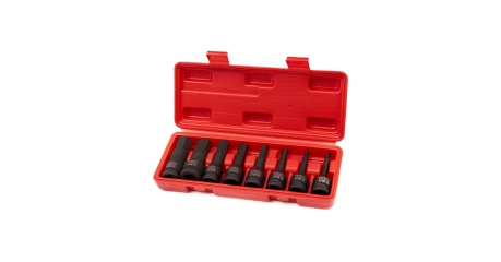 Набор головок ударных ROSSVIK ST241 (1/2", Hex, H5-H19, 8 предметов)