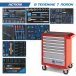 Инструментальная тележка с набором инструментов 