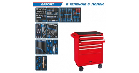 Инструментальная тележка с набором инструментов 
