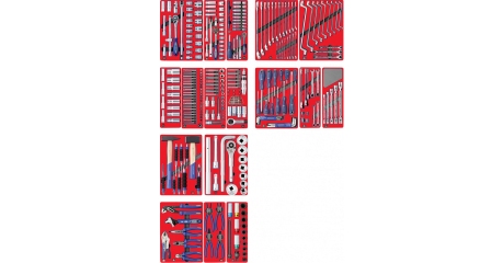 Набор инструментов "ЭКСПЕРТ" для тележки, 17 ложементов, 323 предмета МАСТАК 5-00323