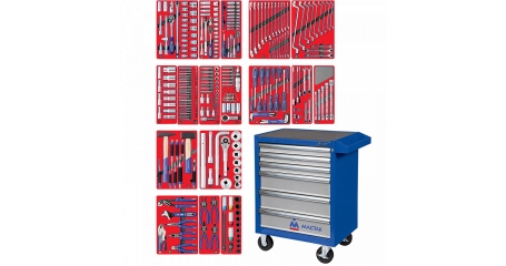 Инструментальная тележка с набором инструментов 