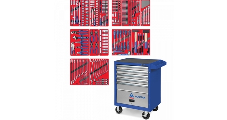 Тележка инструментальная с набором инструментов 