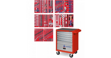 Инструментальная тележка с набором инструментов 