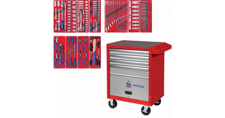Тележка инструментальная с набором инструментов 