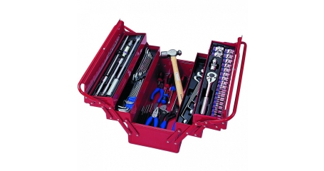 Набор инструментов универсальный, раскладной ящик, 65 предметов KING TONY 902-065MR01