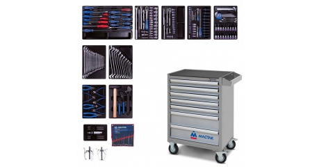 Тележка с инструментом 204 предмета KING TONY 934-100AMG