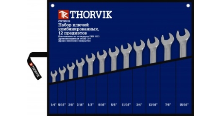 Набор ключей гаечных комбинированных дюймовых в сумке 1/4