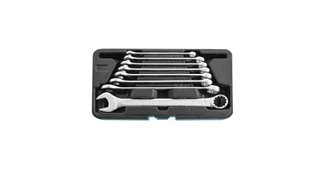 Набор ключей гаечных комбинированных с профилем JONNESWAY W84108S (SUPER TECH в кейсе, 8-19 мм, 8 предметов)