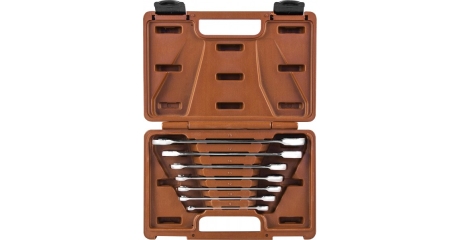 Набор ключей гаечных комбинированных трещоточных  Ombra 935007 SNAP GEAR (8-19 мм, 7 предметов)