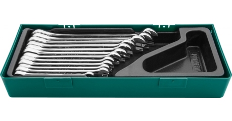 Набор ключей гаечных комбинированных трещоточных в ложементе 8-19 мм 12 предметов JONNESWAY W45112SP