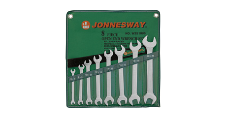 Набор ключей гаечных рожковых в сумке JONNESWAY W25108S (6-22 мм, 8 предметов)