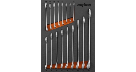 Набор ключей комбинированных Ombra OMT17STE, 6-24 мм