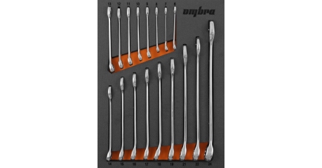 Набор ключей комбинированных Ombra OMT17STE, 6-24 мм