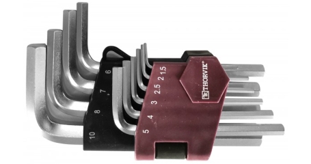 Набор ключей торцевых шестигранных коротких HKS10S, H1.5-H10