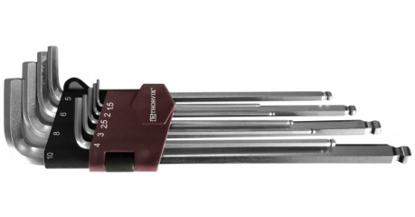 Набор ключей торцевых шестигранных удлиненных с шаром HKLB9S, H1.5-H10