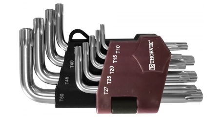 Набор ключей торцевых T-TORX T10H-T50H 9 предметов Thorvik TTKS9S