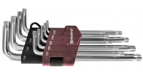 Набор ключей торцевых T-TORX® Thorvik TTK9S с центрированным штифтом, Т10H-T50H