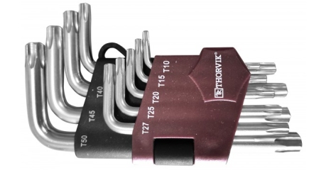 Набор ключей торцевых TKS9S TORX® коротких, Т10-T50