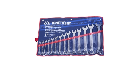 Набор комбинированных ключей, 10-32 мм, 14 предметов KING TONY 1214MR