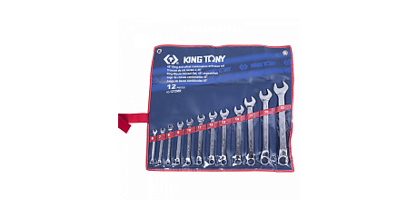 Набор комбинированных ключей, 6-22 мм, 12 предметов KING TONY 1272MR