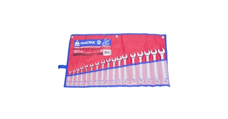 Набор комбинированных ключей, 6-22 мм, 17 предметов МАСТАК 0211-17P