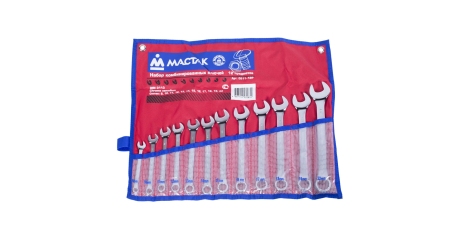 Набор комбинированных ключей, 8-22 мм, 12 предметов МАСТАК 0211-12P