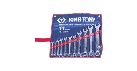 Набор комбинированных ключей, 8-24 мм, 11 предметов KING TONY 1211MR