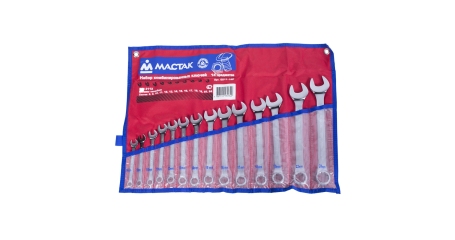 Набор комбинированных ключей, 8-24 мм, 14 предметов МАСТАК 0211-14P