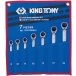 Набор комбинированных трещоточных ключей, 8-19 мм, чехол из теторона, 7 предметов KING TONY 12207MRN01
