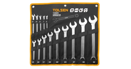 Набор комбинированных ключей 6-32 мм 14 предметов TOLSEN TT15889