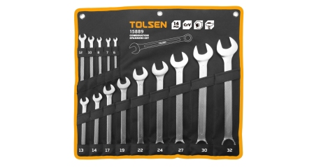 Набор комбинированных ключей 6-32 мм 14 предметов TOLSEN TT15889