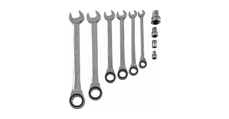 Набор комбинированных трещоточных ключей JONNESWAY W45110S (10 предметов)