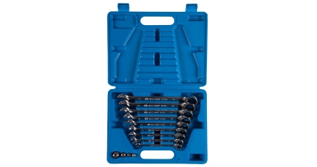 Набор комбинированных трещоточных ключей 8-19 мм кейс 13 предметов KING TONY 132A13MR