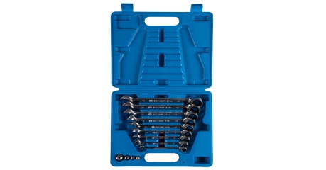 Набор комбинированных трещоточных ключей 8-19 мм кейс 13 предметов KING TONY 132A13MR