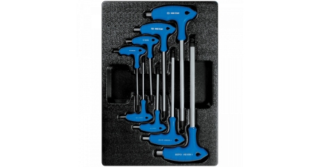 Набор L-образных ключей HEX, ложемент, 8 предметов KING TONY 9-22108MR